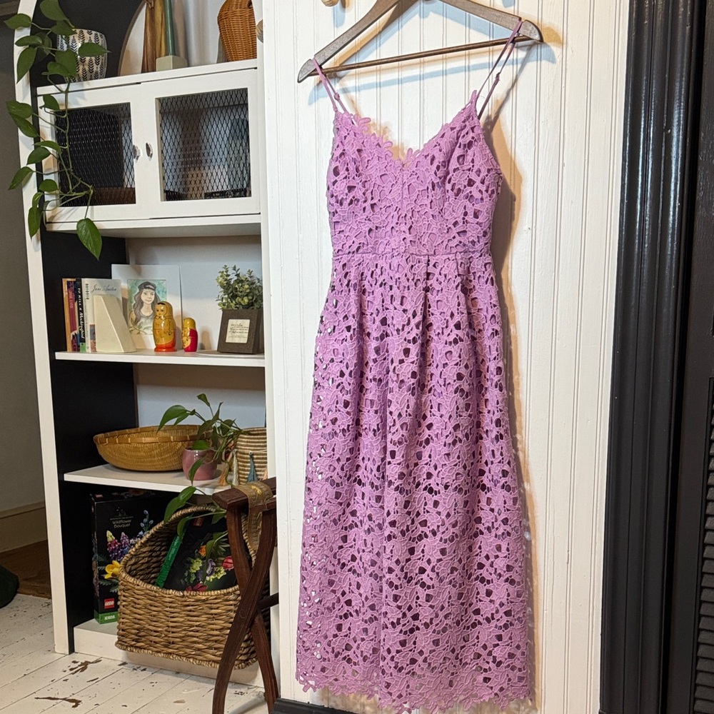 ASTR The Label Lace Midi Dress Anthropologie